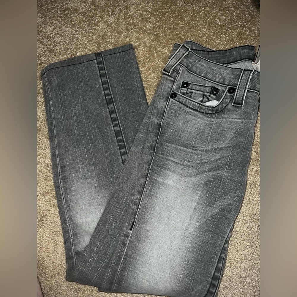 True Religion Grey Wash Jeans